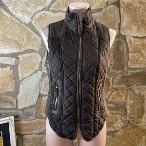 Last Kiss Quilted Brown Vest